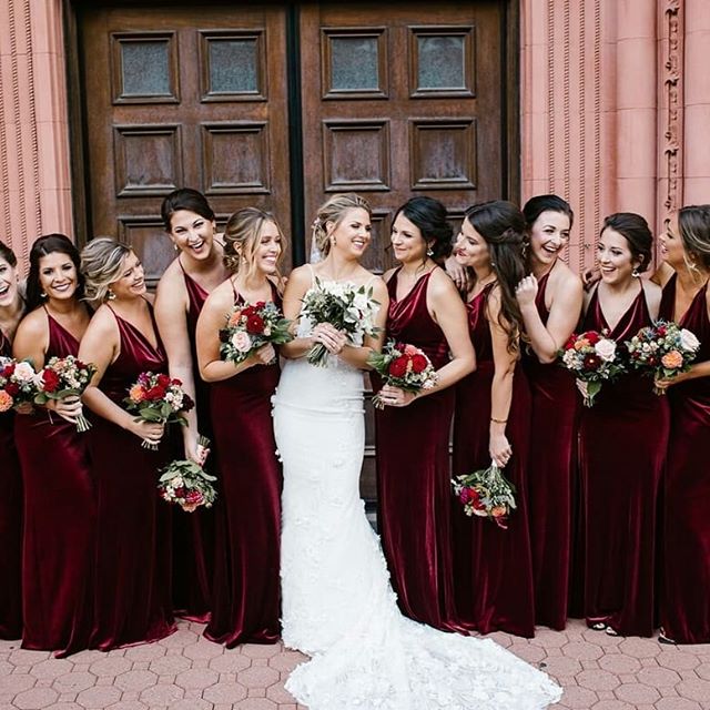 Burgundy and Navy Red Wedding Colors 2023, Navy Blue Bridesmaid