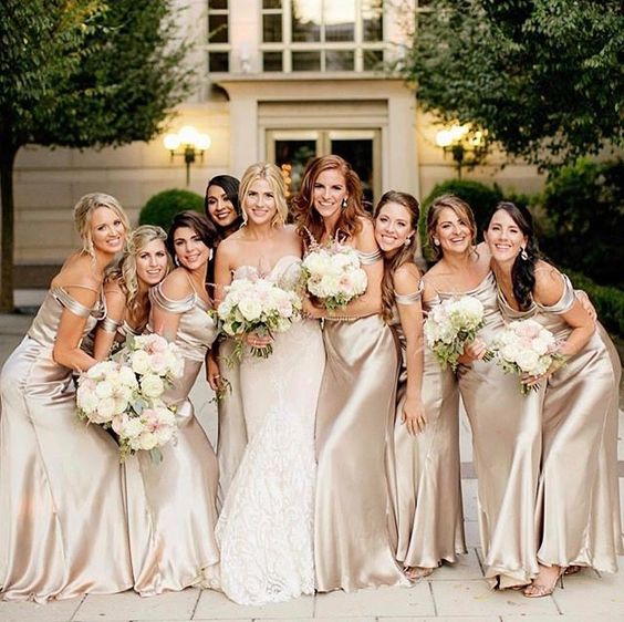 Champagne Bridesmaid Dresses For Modern Wedding MyChicDress