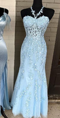 2024 Red Lace Prom Dresses Mermaid Sleeveless Formal Evening Dresses UK MyChicDress