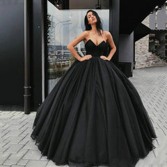 2024 Simple Black Wedding Dresses Gothic V-neck Strapless Bridal Bride Dress MyChicDress