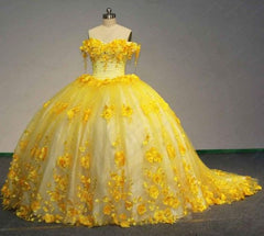 yellow Quinceanera Dress 2025