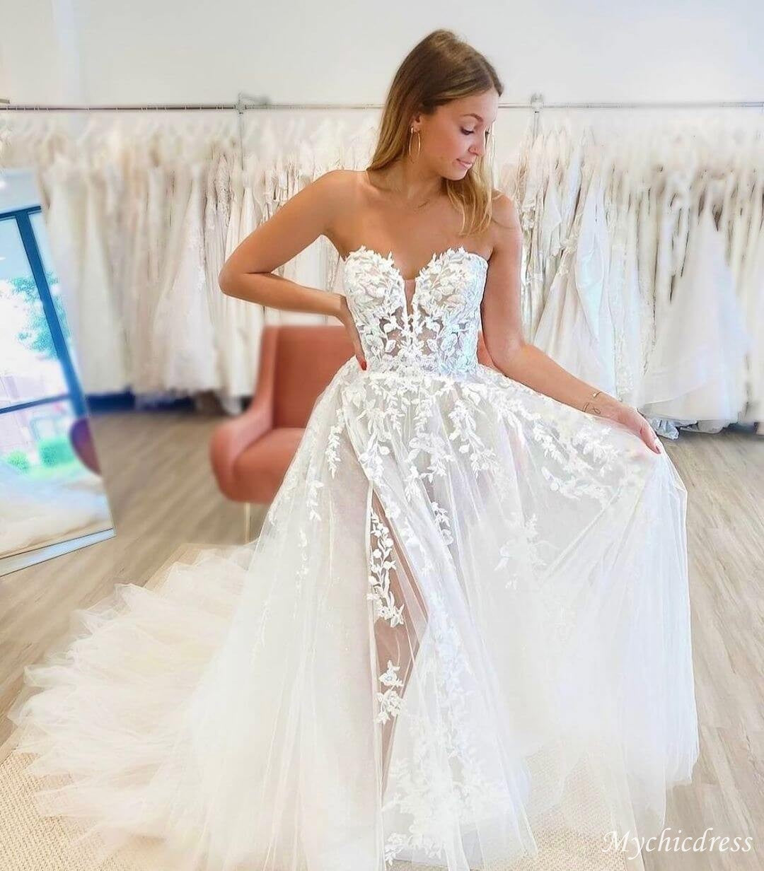 Lace Summer Wedding Dresses 2024