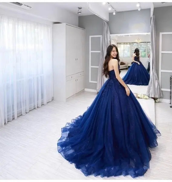 Navy blue and silver quinceanera dresses hotsell