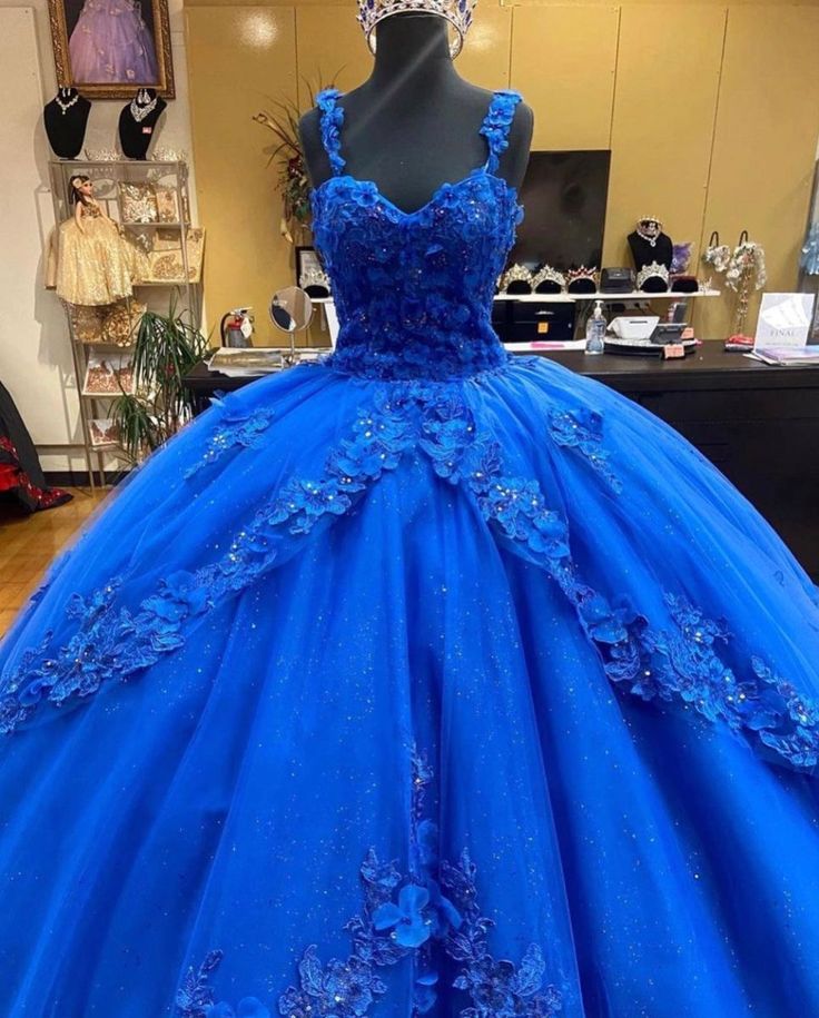 2024 vestidos de quinceañera azul real