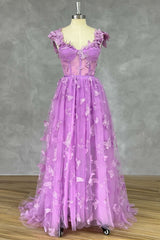 Princess Sage Green Prom Dresses A Line 3D Butterflies for Women 2024