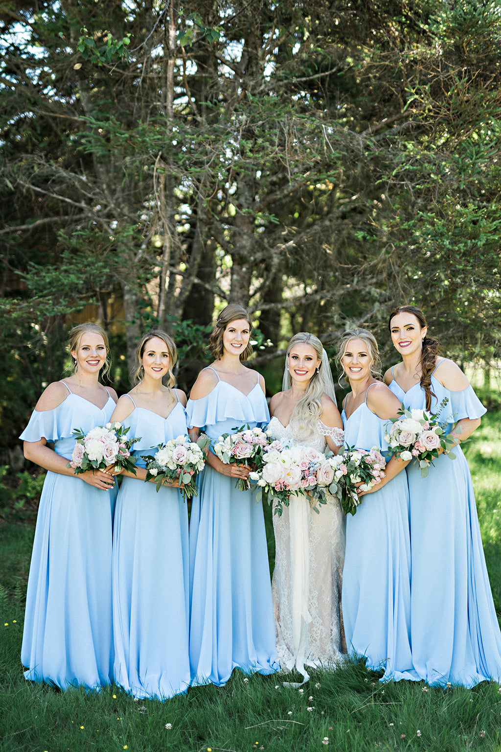 Sexy Spaghetti-Straps Sky Blue Convertible Bridesmaid Dresses - MyChicDress