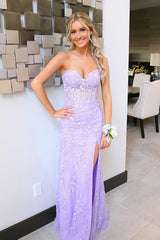 Strapless Long Green Prom Dress Lace Appliques Evening Gown UK