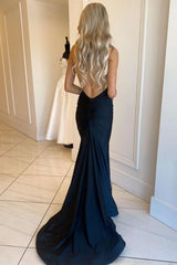 Long Prom Dress Purple Halter Mermaid Wedding Guest Dress