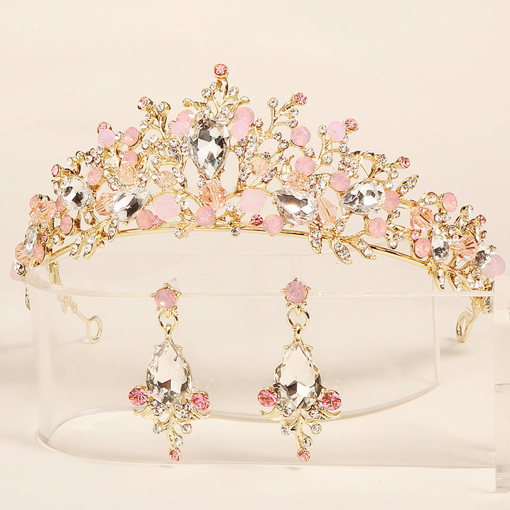 3pcs Rhinestone Princess Quinceanera Crown Birthday Party Tiara Wedding Tiara MyChicDress