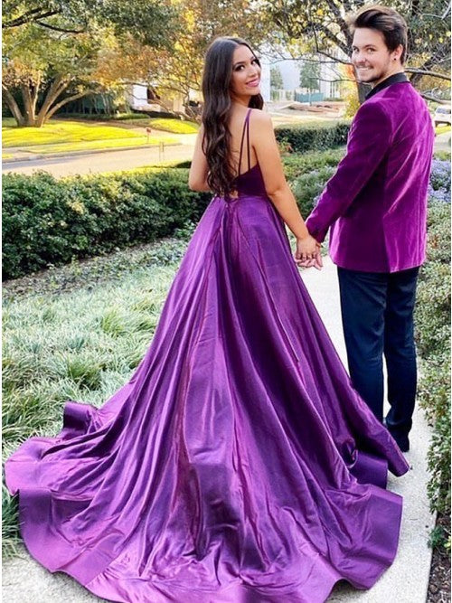 Plum color prom dress hotsell