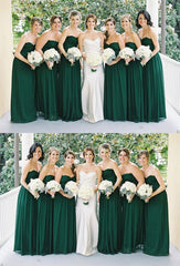 Cheap Chiffon Emerald Green Bridesmaid Dresses Long Wedding Guest Dress MyChicDress