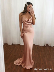 Cheap Long Bridesmaid Dresses Beach Floor Length Wedding Guest Dresses UK MyChicDress