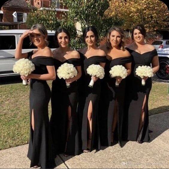 Cheap black bridesmaid dresses best sale