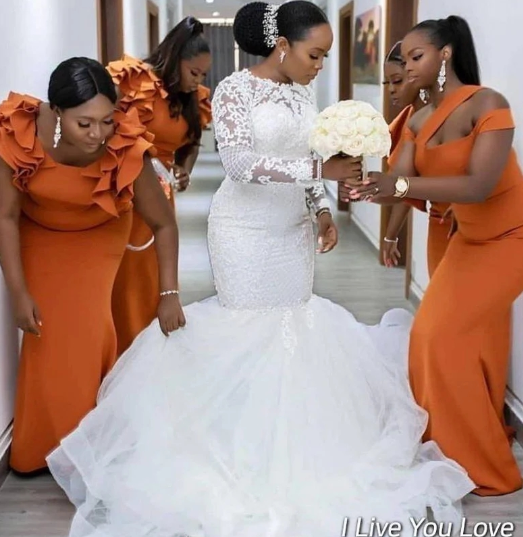 Orange traditional wedding dresses hotsell