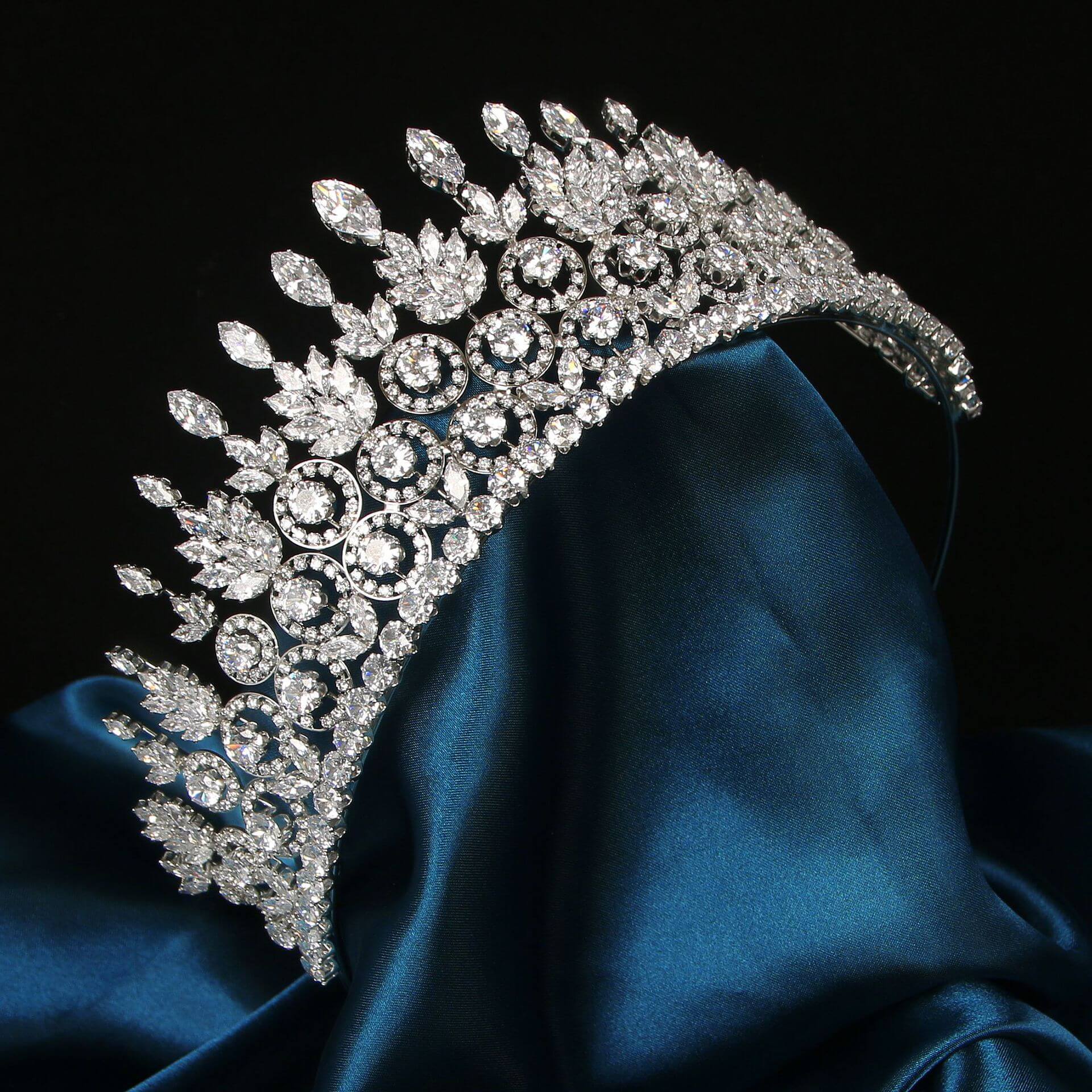 Luxury Crystal Tiara Quinceanera Crown Princess Crowns Wedding Crowns MyChicDress