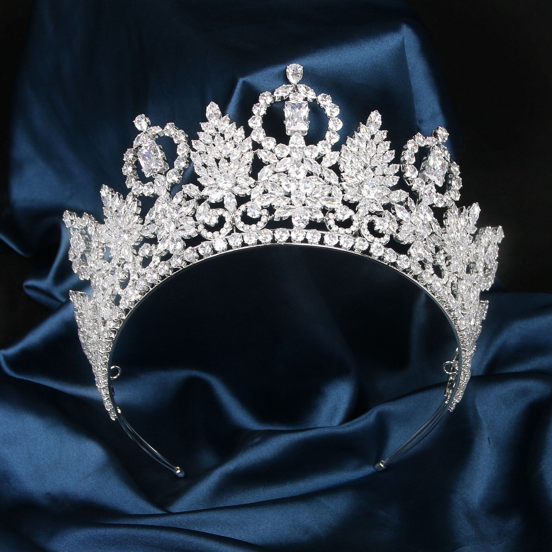 Luxury Crystal Tiara Quinceanera Crown Queen Bridal Crowns MyChicDress