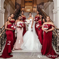 Burgundy wedding dress online