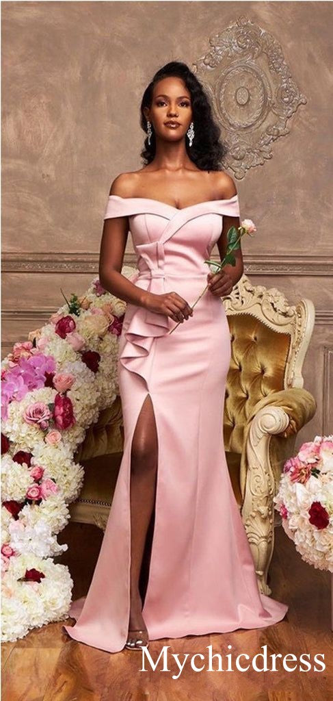 Off shoulder gowns for bridesmaid hotsell