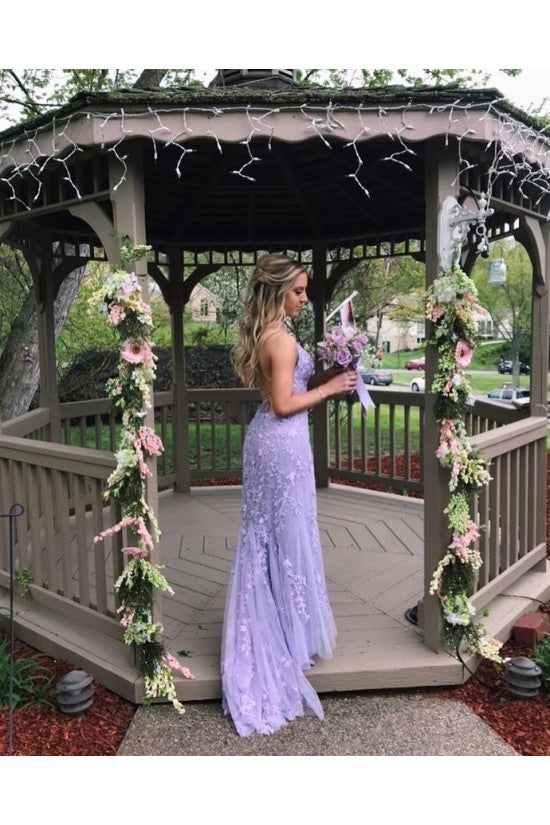 Sexy Long Lace Red Prom Dresses Open Back MyChicDress