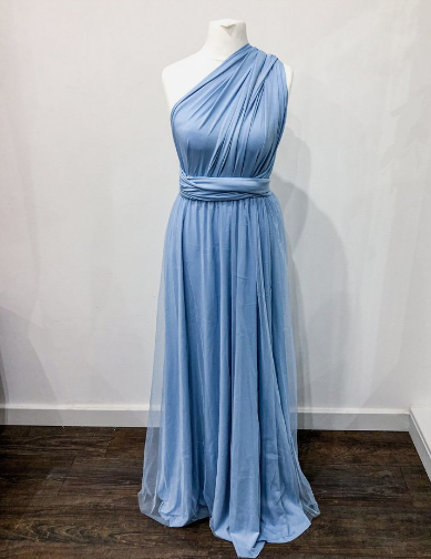 Simple Multiway Infinity Light Blue Bridesmaid Dress for Weddings MyChicDress