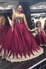 Sweet 16 Dresses off the shoulder Lace Burgundy Quinceanera Dresses - MyChicDress