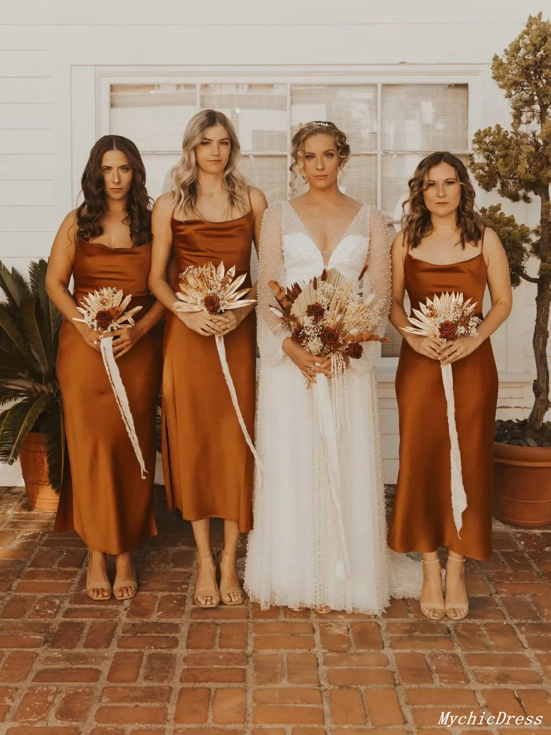 Discount Rust Bridesmaid Dresses